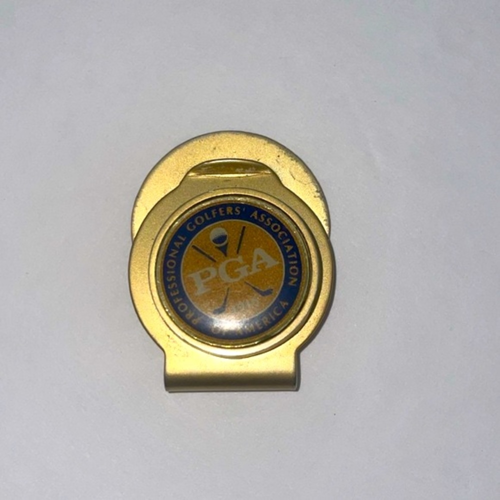 Vintage brass PGA money clip